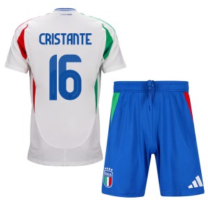 Fotbalové Dres Itálie Bryan Cristante #16 Dětské Venkovní Oblečení ME 2024 Krátký Rukáv (+ trenýrky)